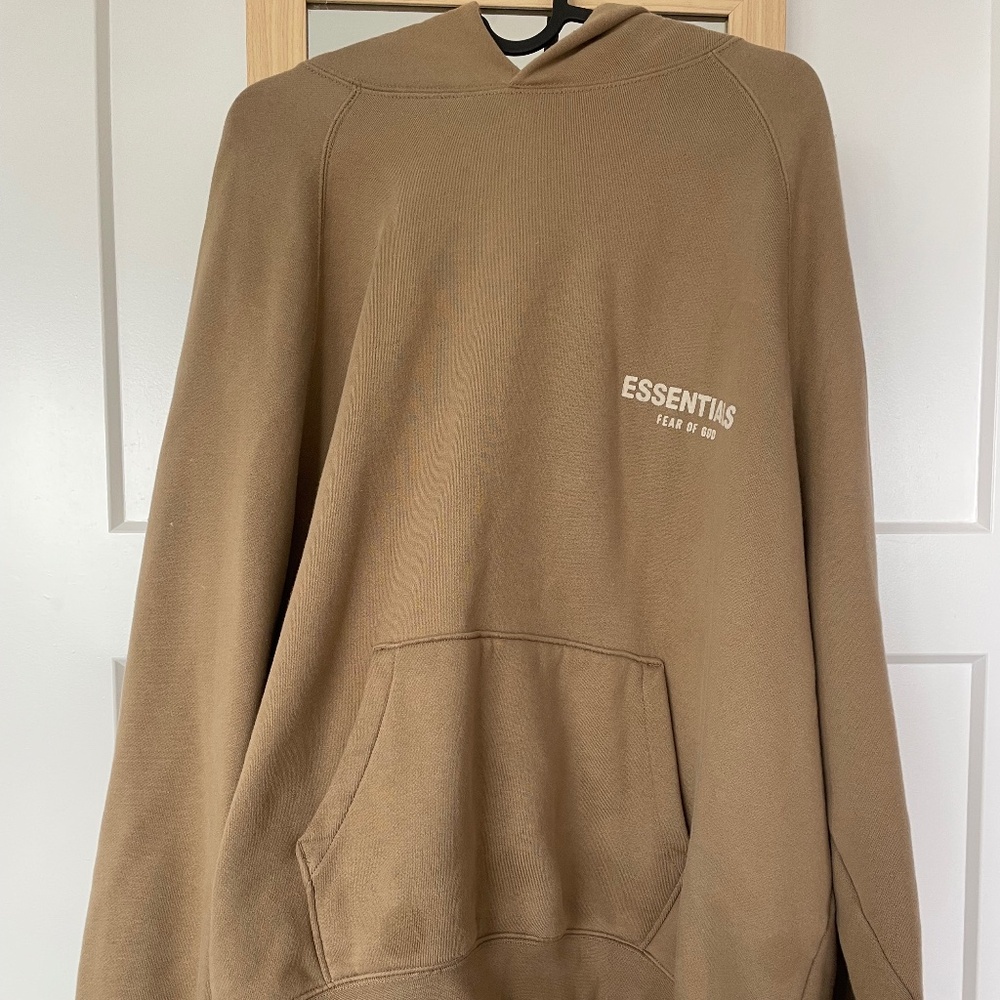 Tan Essentials Hoodie M Medium